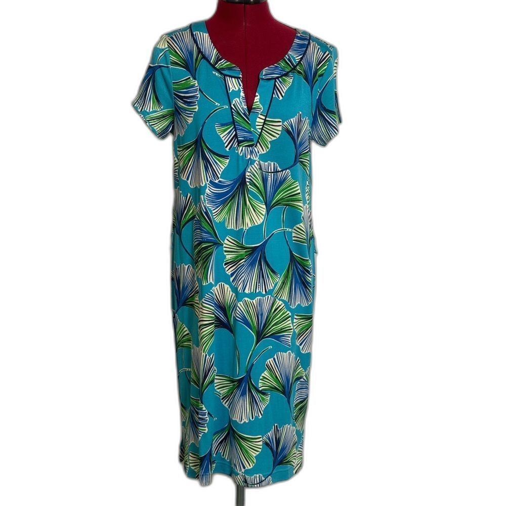 NWT Lilly Pulitzer Bidi Dress Size Small Turquoise Let's Get Ginky Silk Blend